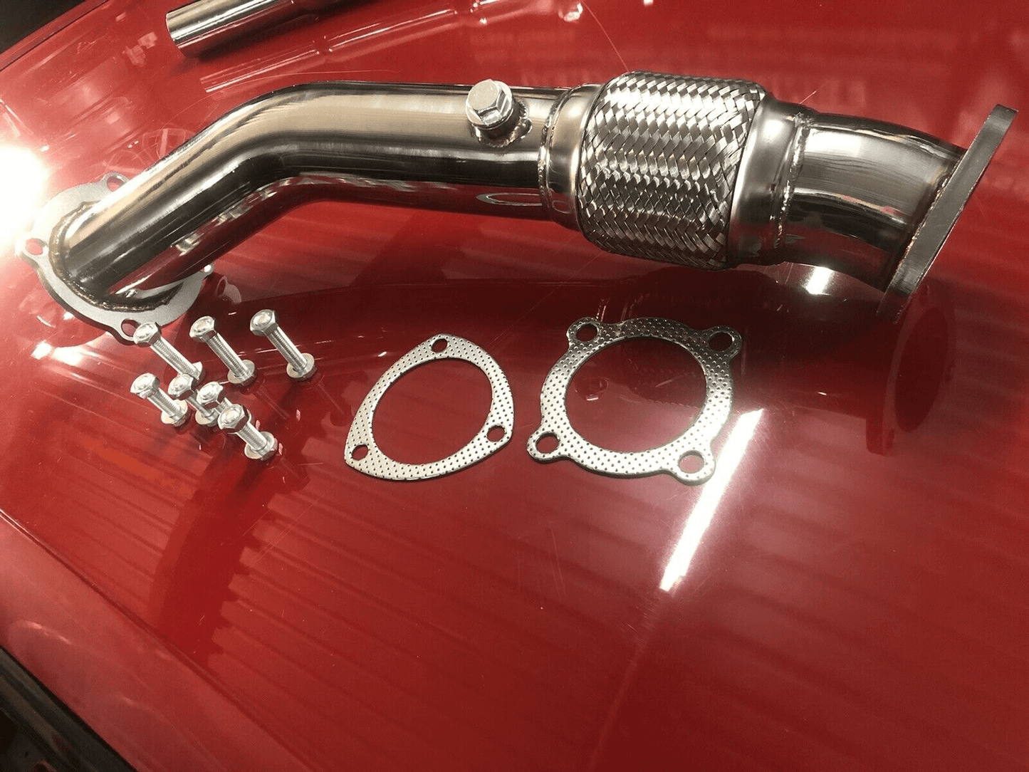 3″ Exhaust Decat Downpipe – VW Golf MK4 / Bora / Audi A3 / TT / Skoda Octavia / Seat Leon 1.8T 00-04