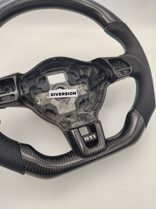 Volkswagen Golf MK6 GTI / R Carbon Fibre Steering Wheel (CUSTOM / 2009 - 2013 Models)