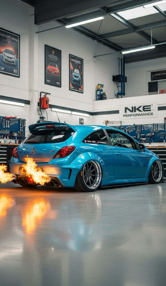 Vauxhall Corsa VXR Dual Flamer Kit - Performance Exhaust Flamer Kit | NKE Performance UK