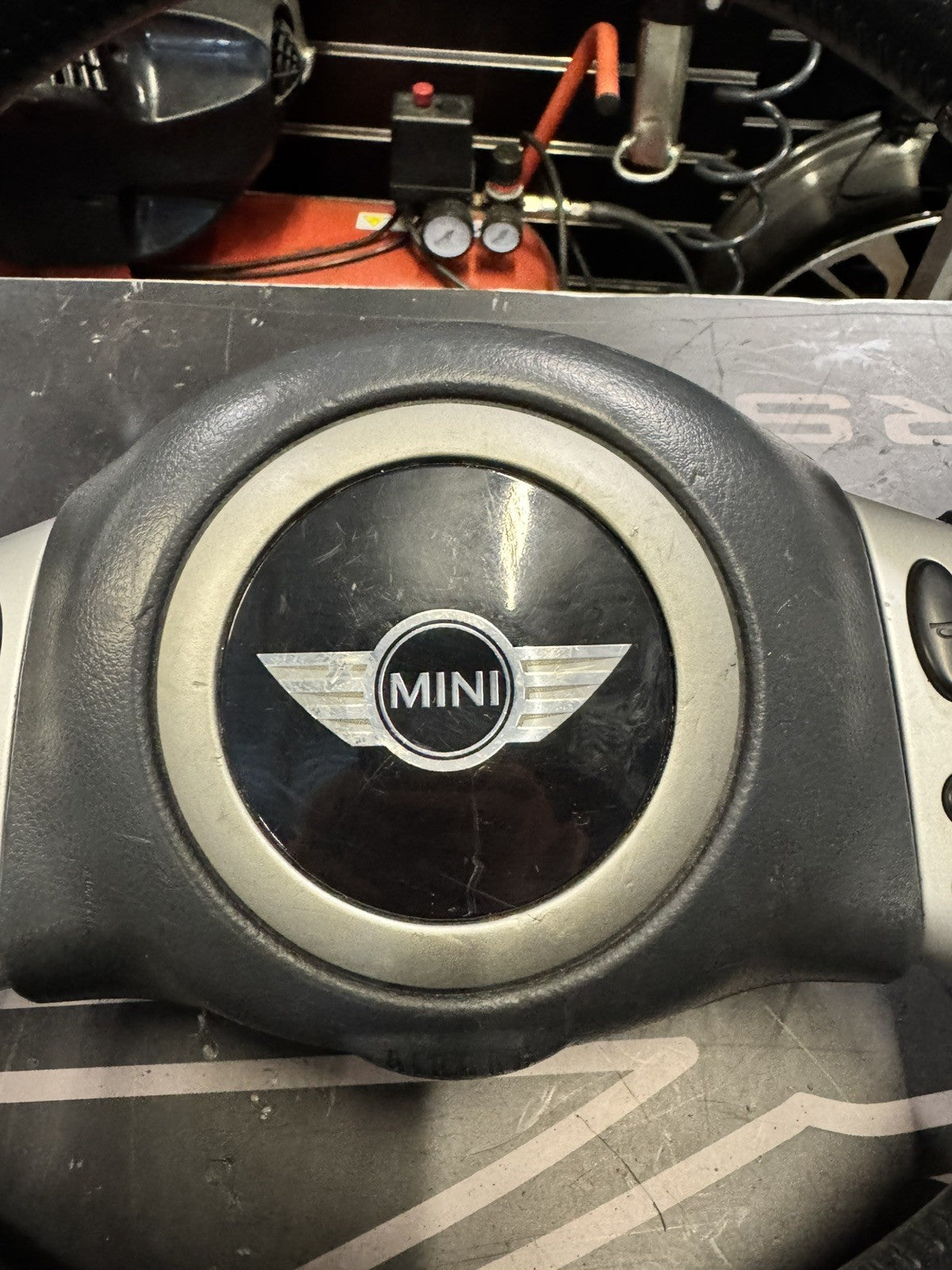 Mini R50 R53 Steering Wheel Multifunction Perforated Leather Cooper S Sport R52