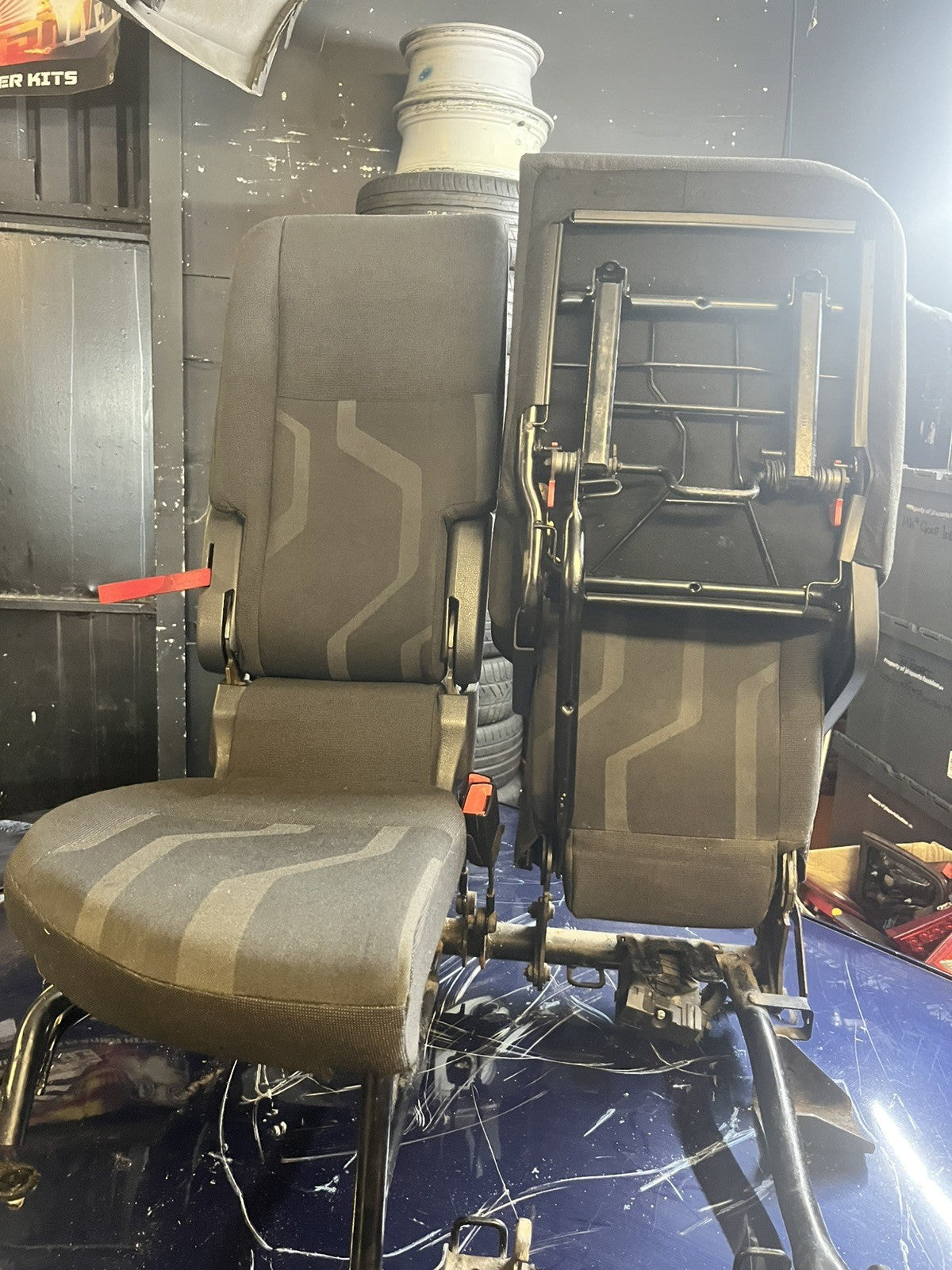 2015 FORD TRANSIT CONNECT MK2 NS LEFT PASSENGERS FRONT SEATS TWIN DOUBLE SEATS