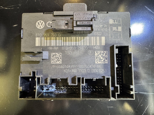 AUDI A5 S5 8F CONVERTIBLE CAB 2008-16 DRIVER DOOR CONTROL MODULE ECU 8T0959793G