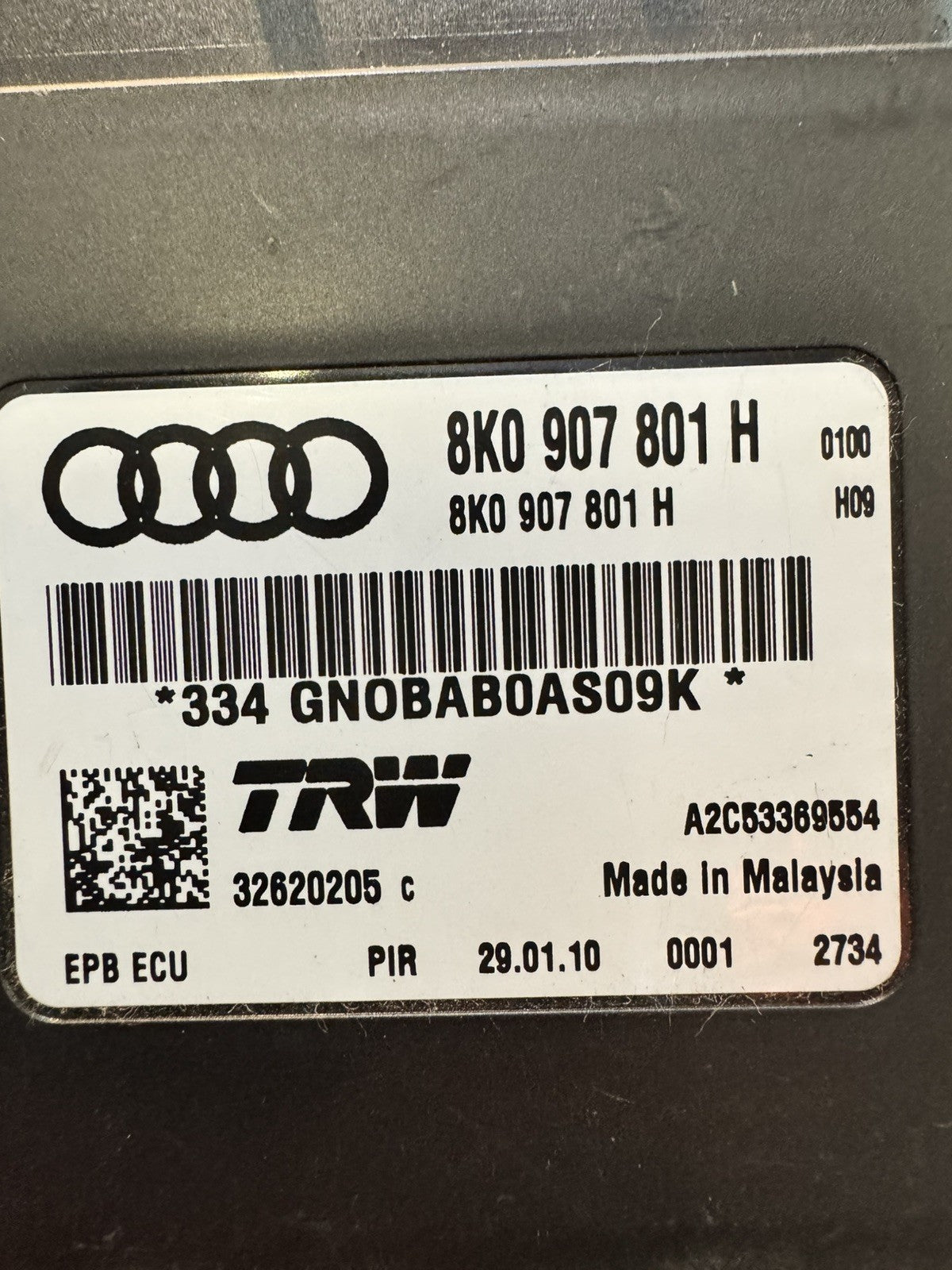 Audi A4 B8 A5 8T Parking Module Electric Brake Control Unit 8K0907801H