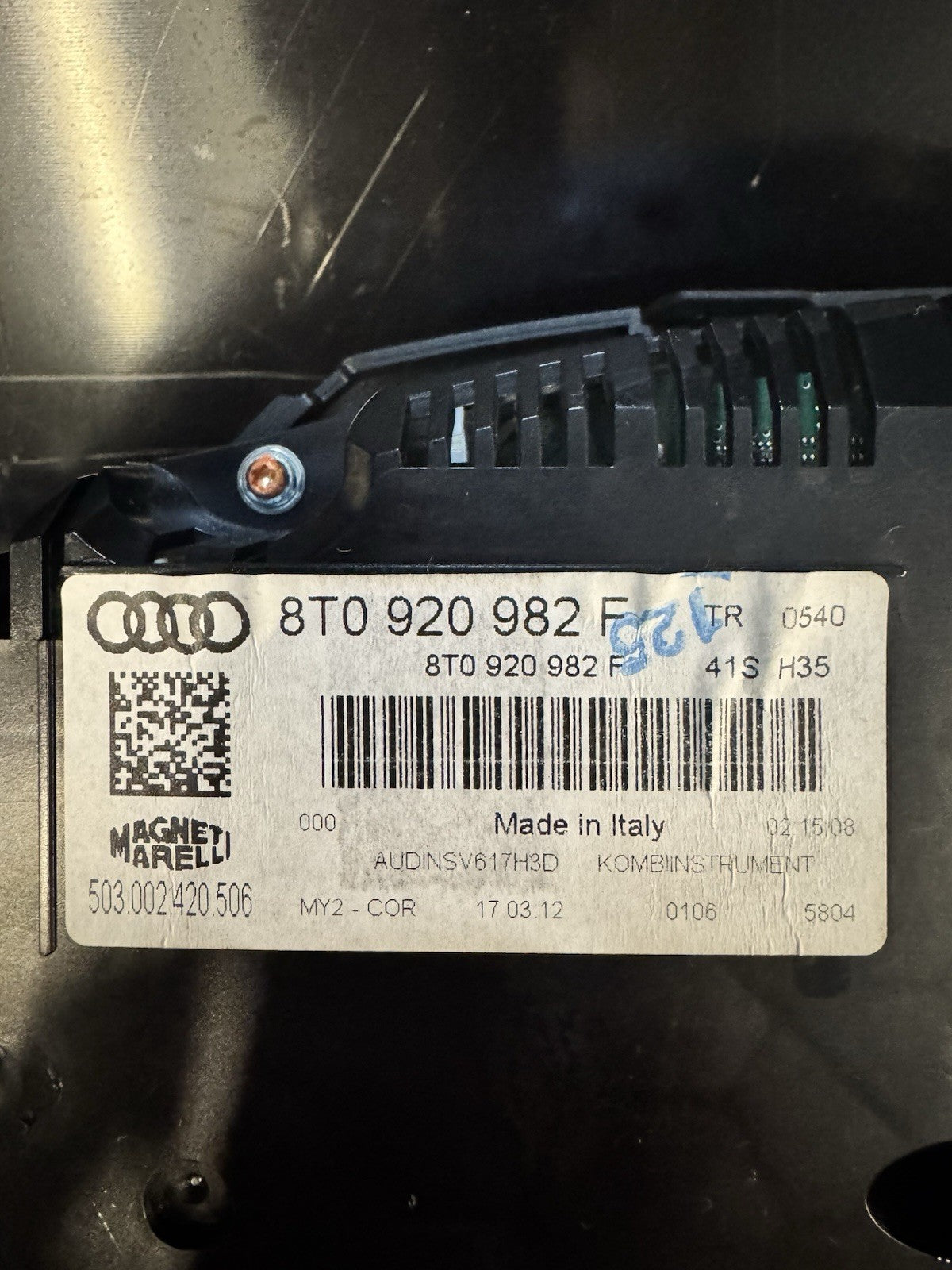 AUDI A5 2.0 TDI S-LINE B8 8T 2012 SPEEDOMETER INSTRUMENT CLUSTER SPEEDO