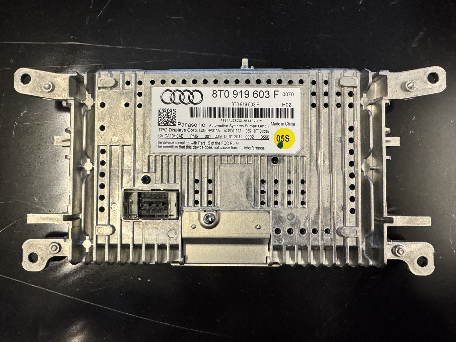 GENUINE AUDI A5 8T MONITOR DISPLAY SCREEN UNIT 8T0 919 603F