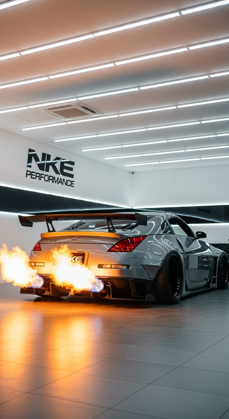 Nissan 350z Single Flamer Kit - Performance Exhaust Flamer Kit | NKE Performance