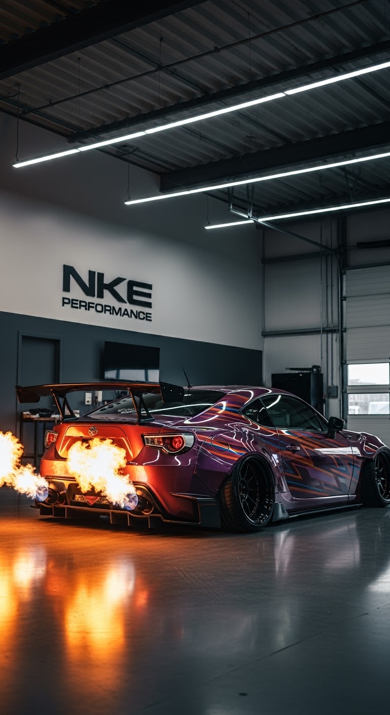 Toyota GT86 Single Flamer Kit - Performance Exhaust Flamer Kit | NKE Performance