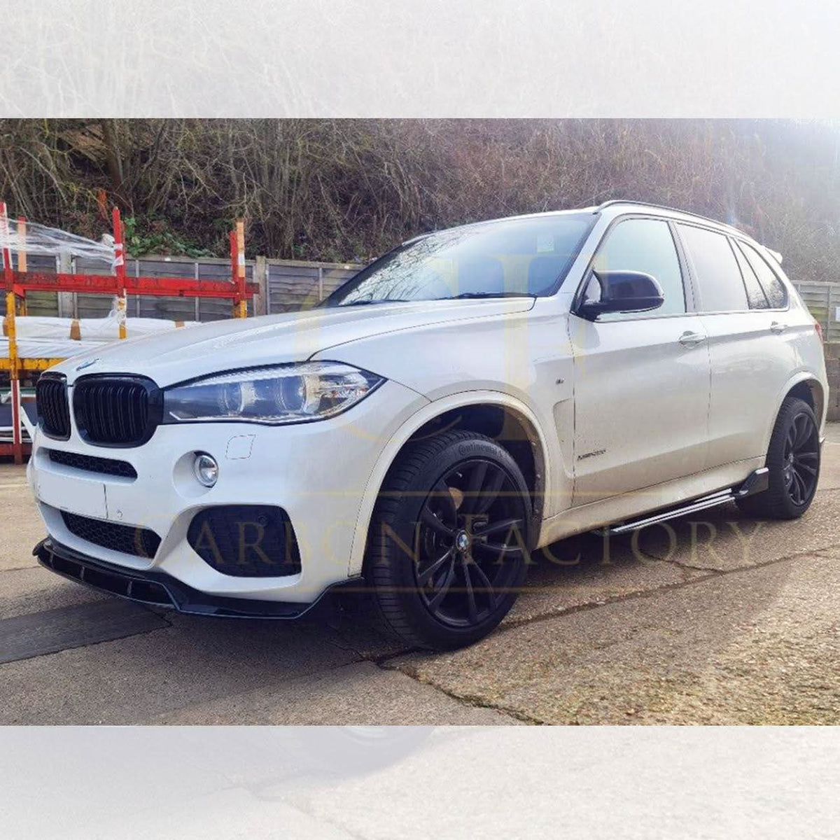Carbon Factory Style Gloss Black Side Skirts for BMW F15 X5 13-18