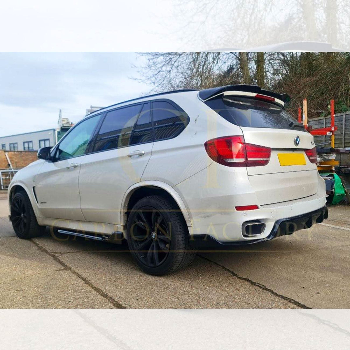 Carbon Factory Style Gloss Black Side Skirts for BMW F15 X5 13-18