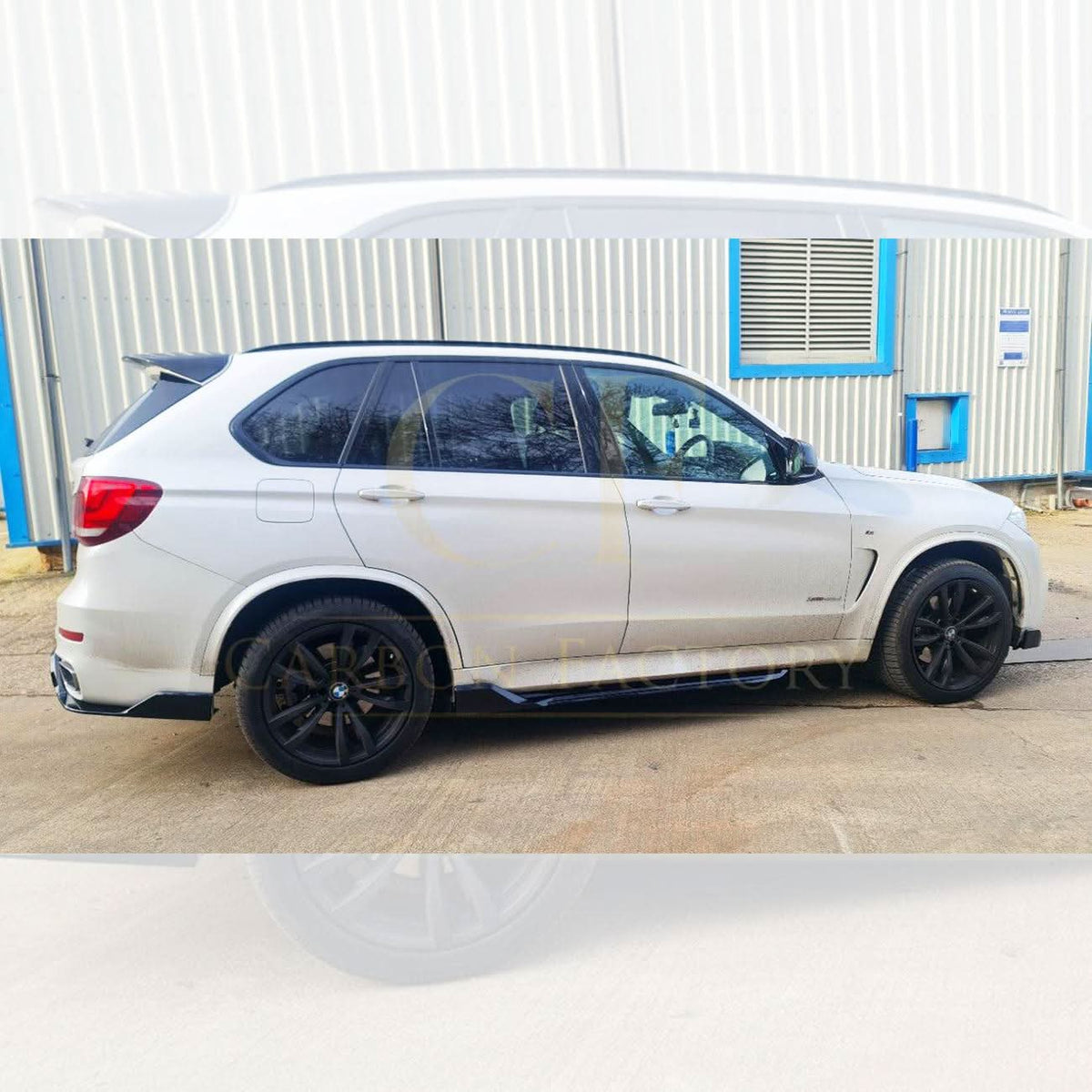 Carbon Factory Style Gloss Black Side Skirts for BMW F15 X5 13-18