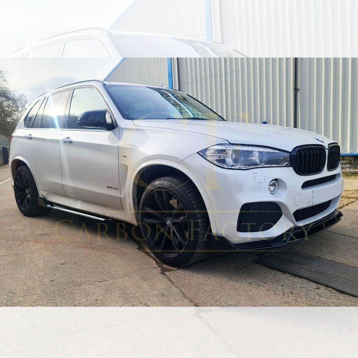 Carbon Factory Style Gloss Black Side Skirts for BMW F15 X5 13-18