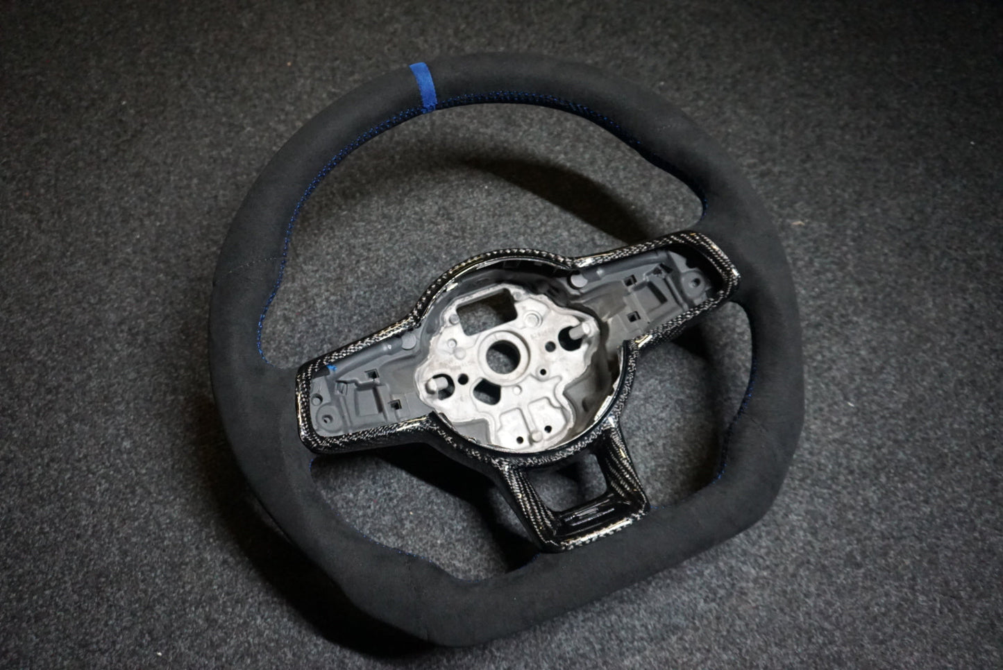 Volkswagen Polo MK5 6C Bespoke Custom Alcantara / Leather Steering Wheel (CUSTOM / GTI / R Line / GT 2014 - 2017 Models)