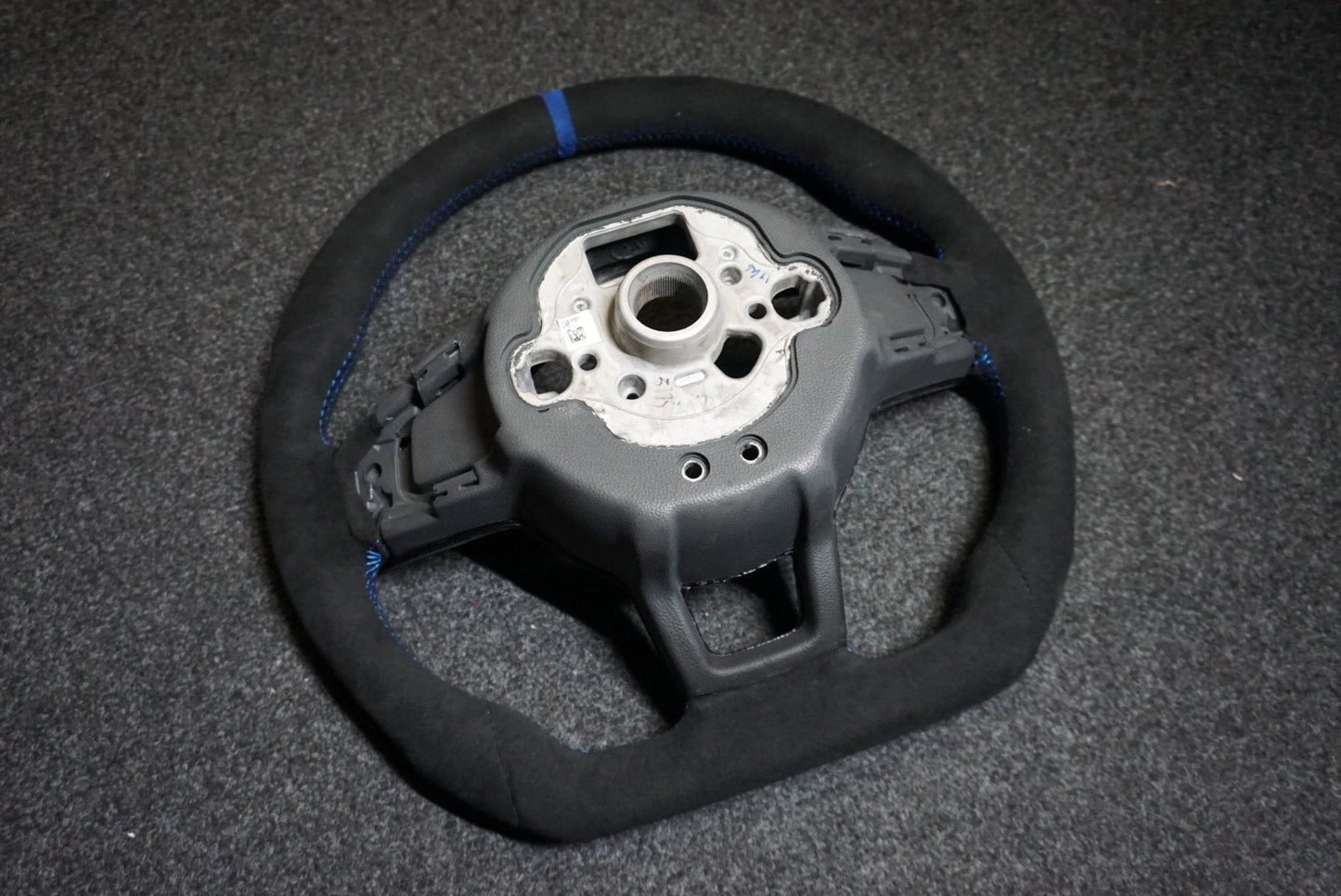 Volkswagen Polo MK6 AW1 Bespoke Custom Alcantara / Leather Steering Wheel (CUSTOM / GTI / R Line / GT 2018 - 2021 Models)