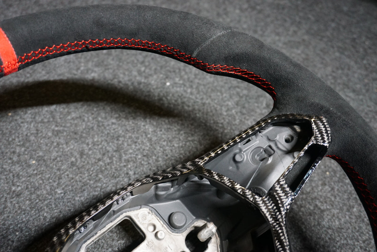 Volkswagen Golf MK8 Bespoke Custom Alcantara / Leather Steering Wheel (CUSTOM /  GTI / GTD / R-Line / R 2020+ Models)